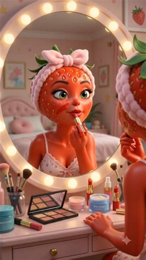 STRAWBERRINA Makeup tutorial gone WRONG! Shocking ending💄🤡#shorts #viral