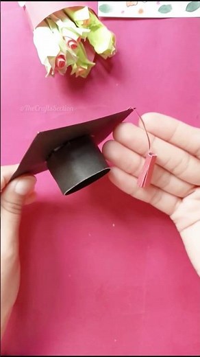 World's Smallest Graduation Cap 🎓✨ #papercrafts #diy #shortsfeed