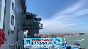 Check out this view! You’re invited to the BEST VIEW of the Wings Over South Texas Air Show, including the famous U.S. Navy Blue Angels! Join us Saturday, May 6th and Sunday, May 7th, 12pm - 4pm on the Flight Deck of the historic USS Lexington. Tickets are still available! Tickets for Saturday, May 6 - bit.ly/3nK3eMz Tickets for Sunday, May 7 - bit.ly/3UlLLGo General admission is included in ticket prices. Tickets only valid for date purchased. Purchase tickets online now through May 4th. | USS 