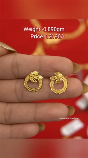1 gram gold earrings tops designs for daily use #shorts #viralshorts #gold #earrings #topsdesigns