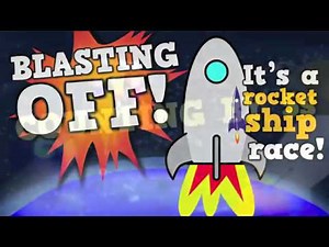 Blasting Off! Counting by 5s (song for kids about counting by 5s to 100)