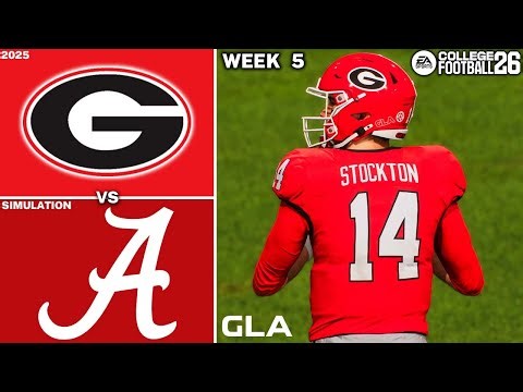 Georgia vs. Alabama | Week 5 Simulation | CFB 26 PS5 Gameplay
