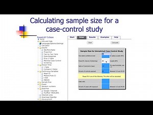 Sample size calculation of case control study