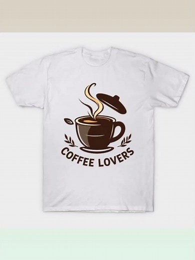Coffee Lovers Aesthetic T-Shirt Design ☕ | TeePublic Merch Showcase #product #coffee #trending