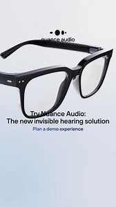 3K views | Plan your demo for Nuance Audio Glasses: integrated hearing solution with invisible speakers for mild to moderate hearing loss. | Nuance Audio | Facebook