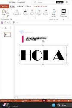 How to Make an Image with Text in PowerPoint