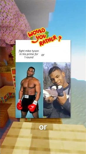 Would you rather fight Mike Tyson in his prime or sound like him for the rest of your life? 🤔