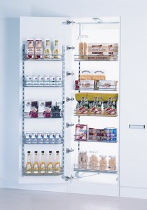 [Hot Item] Modular Design Organizer Half Larder Plastic Kitchen Cabinets Pantry Units Ptj022A-600