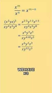 ✨Exponent Rules in ONE Example 🤯