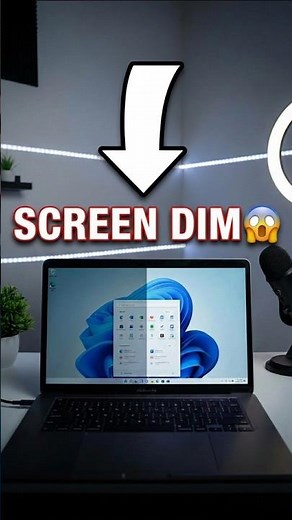 Windows 11 Screen Dim Problem 😱 Fix in 10 Seconds! #shorts