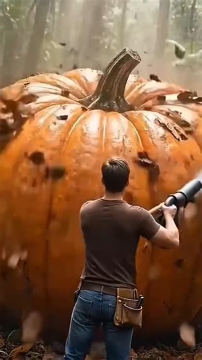He Turned a Giant Pumpkin Into a Working Computer 😱🎃#shorts #shortsfeed #subscribe