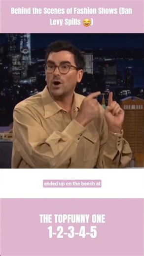 Behind the Scenes of Fashion Shows (Dan Levy Spills 😂) #shrots #viral #funny #comedy #celebrity