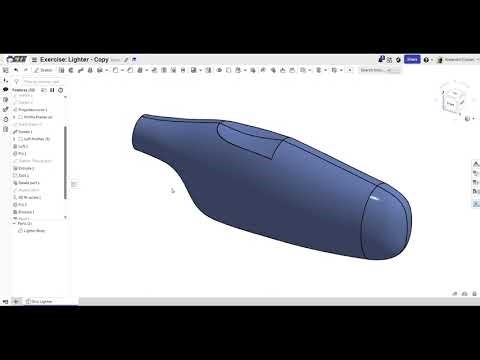 Onshape Lighter Case (Advanced Part Design)