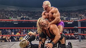 FULL MATCH: Scott Steiner vs. Kevin Nash | WCW Title Falls Count Anywhere: WCW SuperBrawl Revenge