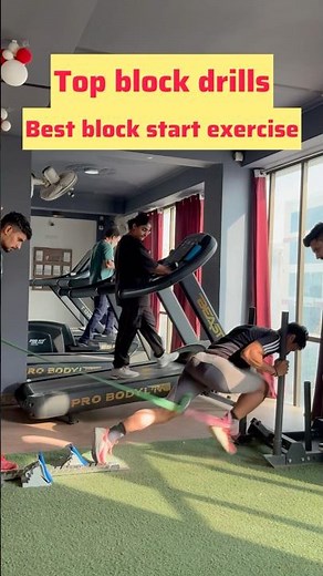 Block start drills✅ #athletes #blockstart #sprinting #sprinttraining