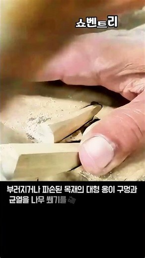 부러진 나무 조각으로 대형 옹이 구멍 완벽 복원하기