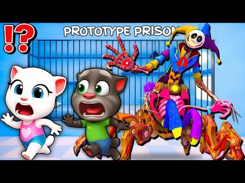 Talking Tom plays: PROTOTYPE PRISON RUN IN ROBLOX (OBBY) - My Talking Tom and Friend #Roblox