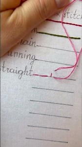 STRAIGHT STITCH. How to do a straight stitch