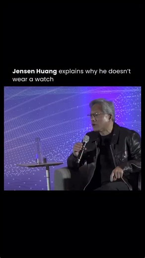 Startup Archive® on Instagram: "Jensen Huang, Nvidia’s CEO, revealed he doesn’t wear a watch to stay fully present. In a 2023 CASPA interview, he shared a story of a Japanese gardener who tended moss for 30 years using small tools, emphasizing dedication to the now. Huang applies this to Nvidia, where the “long-term plan” is excelling at today’s work. This focus turned Nvidia from a graphics card maker into a $3.3 trillion AI leader by 2025. Media: Diana Ding /YT Follow @startuparchived for more