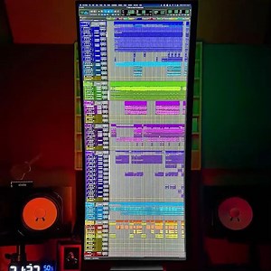 👉 Pro Tools setup ideas 📹 instagr.am/vu__thang #protools #avid #view #vertical #producer #daw #musicproduction #mixing #monitor #recording | Avid Pro Tools