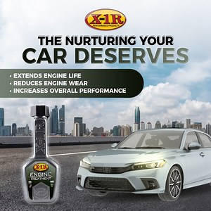 Give your engine the ultimate protection it deserves! Our signature Engine Treatment is specifically formulated to combat wear and tear, keeping your car running smoothly for longer. Don't settle for anything less – experience the difference today! Official Website: http://bit.ly/X1R_ET Shopee Mall: https://bit.ly/ShopeeMallEngineTreatment #x1rasia #x1rtips #x1r #elix1r #EngineTreatment | X1R Asia