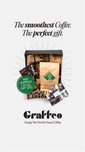 No gimmicks. No seasonal flavors. Just one expertly roasted blend — in light or dark — made in SF’s oldest artisan roastery. Now available in gift sets FREE SHIPPING! | Graffeo
