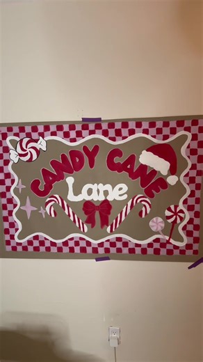 Create a Festive Candy Cane Lane Christmas Banner