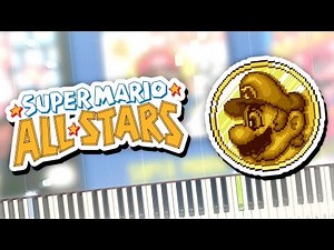 Super Mario All Stars - Game Select Theme Piano Tutorial Synthesia