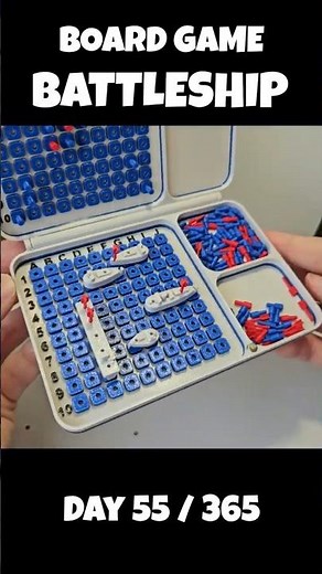 3D Printing Everyday for 365 Days 55/365 BATTLESHIP BOARD GAME #stem #ideas #practical