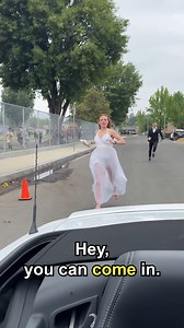 1.5M views · 7.6K reactions | Runaway bride escapes in strangers car!  #wedding #bride #bridetobe | Jamie and Blake | Facebook