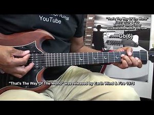 That's The Way Of The World Electric Guitar CHORDS Cover Earth Wind And Fire EEMusicLIVE