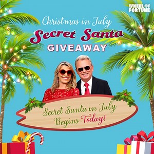 1.1K reactions · 60 shares | Good thing you never took down those Christmas lights—right, Wheel Watchers? Our Summer Secret Santa Giveaway with our friends at Consumer Cellular begins TODAY! Tune in nightly through July 23 for your chance to win everything a contestant wins! | Wheel of Fortune | Facebook
