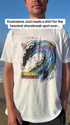 The Wedge shirt is now live 🔥 #surf #surfing #wedge #shorebreak #waves