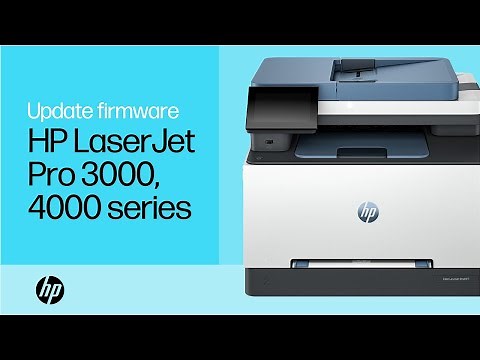 Update the printer firmware| HP Color LaserJet Pro 3000 and 4000 printer series | HP Support
