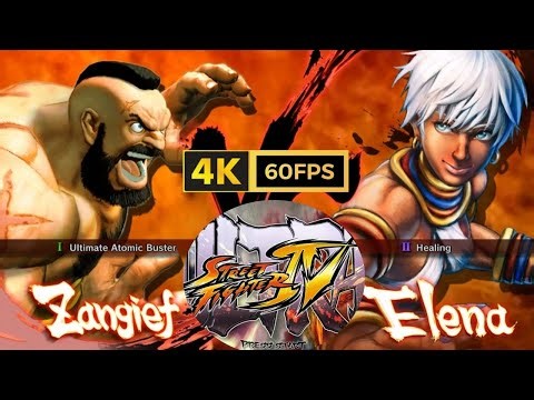 Ultra Street Fighter IV | Zangief vs Elena [4K 60FPS] | Classic Battle in Ultra HD