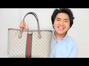 Gucci Ophidia GG Supreme Tote Review & What's In My Bag!
