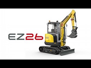 Tracked Zero Tail Excavator EZ26 - Ideal for transport on a 3.5 ton trailer