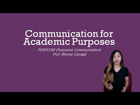 Communication for Academic Purposes