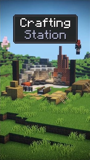 Simple Crafting Setup for Survival Players #minecraft #ideas