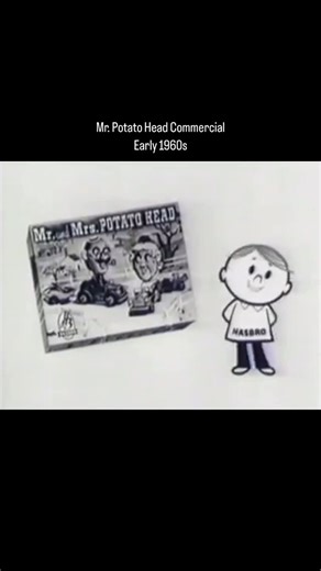 1960’s Nostalgia on Instagram: "The original Mr. Potato Head was a set of plastic face parts designed to be stuck into a real potato or other vegetables, making it the first toy ever advertised on TV. Hasbro introduced a plastic potato body in 1964 due to concerns about food waste and safety."