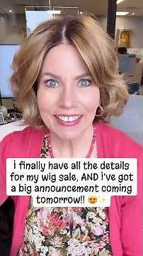 I finally have the details for my wig sale AND I’ve got a big announcement coming tomorrow… 👀✨