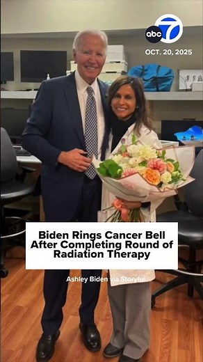 Biden rings the bell after completing course of radiation therapy at Penn Medicine in Philadelphia