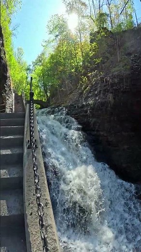 The Cascadilla Gorge in Ithaca, Ny