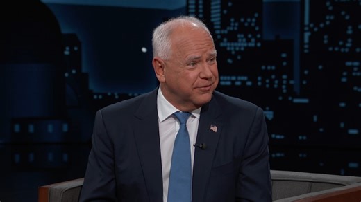 Tim Walz on being endorsed by The Boss!!! Bruce Springsteen #NationalBossesDay | Jimmy Kimmel Live