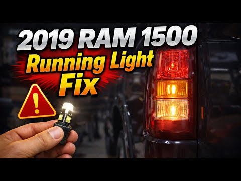 Running Tail Light Fix on a 2019 Ram 1500 (Bulb Replacement)