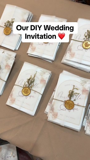 Our simple DIY Wedding Invitation. #budgetarianbride