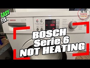 Bosch Serie 6 washing machine not heating problem fix. Easy change the heater element.