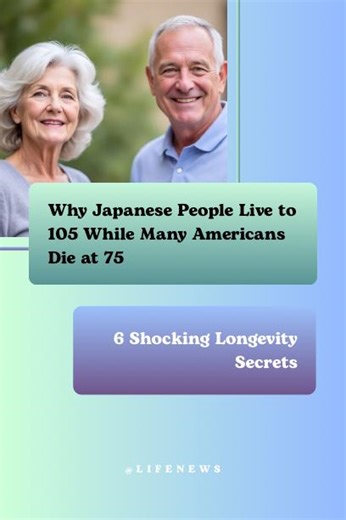 Japan has the highest number of people living past 100 — and it’s not luck. Researchers say the Japanese lifestyle, diet, mindset, and daily habits create a powerful “longevity formula” that helps many citizens reach 95, 100, and even 105 in good health. Meanwhile, Americans often face chronic disease decades earlier — leading to shorter lives and lower quality of aging. This eye-opening video breaks down the 6 hidden lifestyle differences that explain why Japanese elders stay active, independen