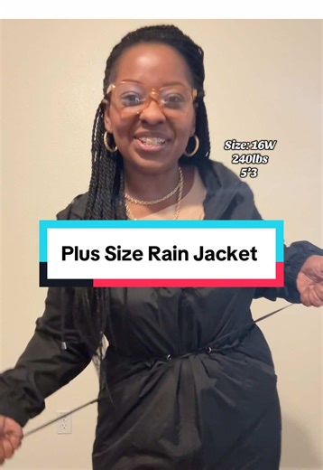 Stylish Plus Size Rain Jacket for Comfortable Fit