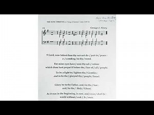Nunc Dimmitis (Elvey) - Anglican Chant - Choir Practise at Home